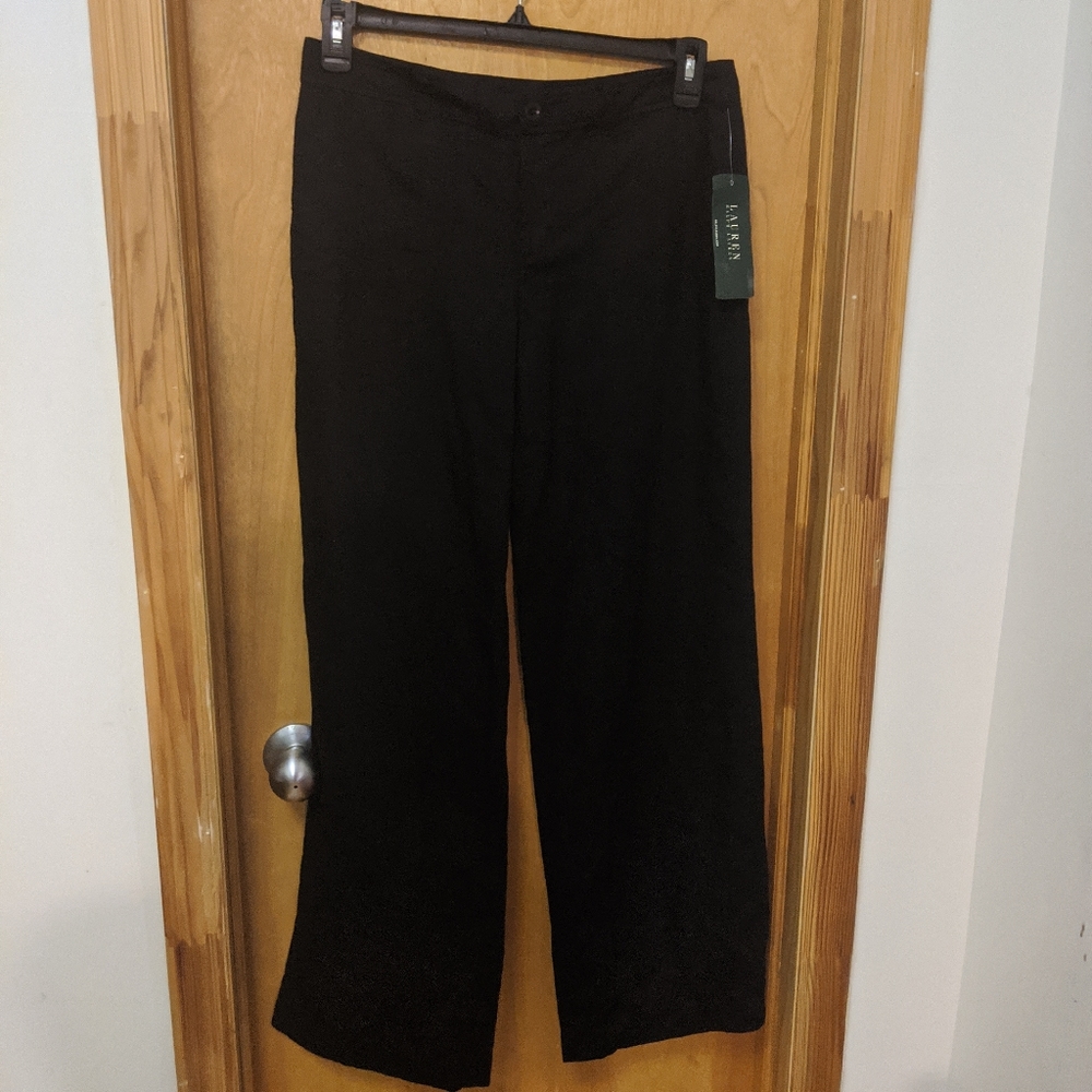 NWT Ralph Lauren black professional wide pants 4